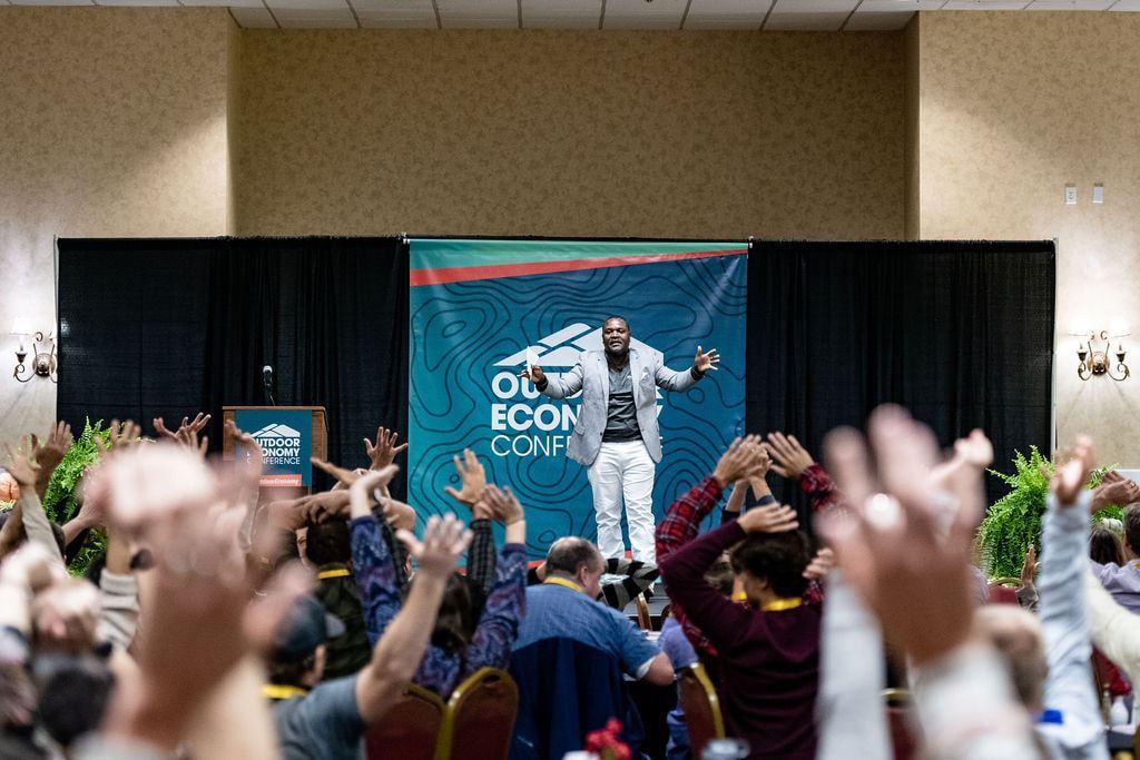 Kicking off the Outdoor Economy Conference / Blake Schultz