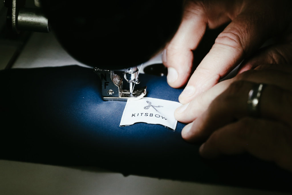 Sewing Kitsbow Label on Icon Line