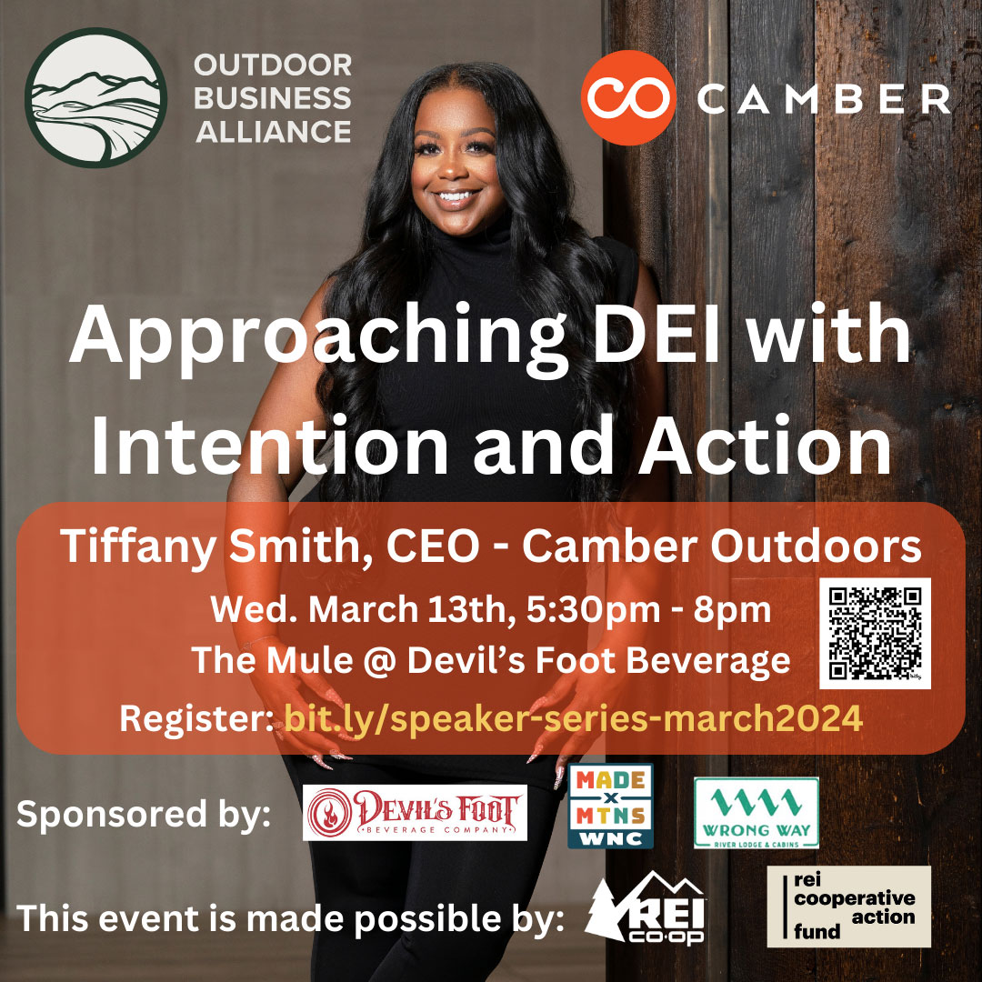 Approaching DEI with Intention and Action - Tiffany Smith, CEO of Camber Outdoors | Made by Mountains - Western North Carolina Approaching DEI with Intention and Action - Tiffany Smith, CEO of Camber Outdoors | Made by Mountains - Western North Carolina
