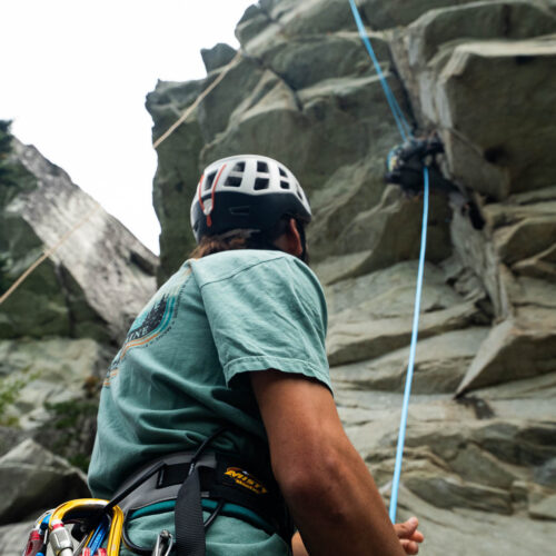 Climbing at Ship Rock