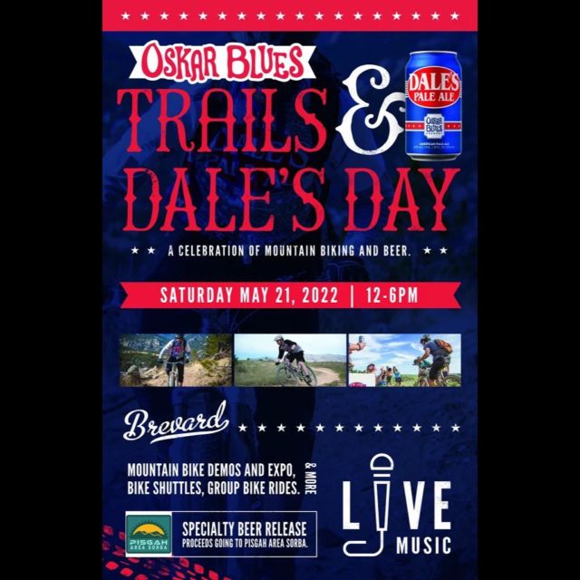 What’s your WNC weekend looking like? On Saturday May 21st, find us at @oskarblueswnc Trails and Dale’s Day celebration of mountain biking and beer in support of @pisgahareasorba! 🚴🏻‍♀️🚴‍♂️
If you’re itching to get in the river, head to the @wacko.official’s Green River Access Spring Shindig, benefitting the Green River Access Fund! 🚣‍♂️ Whether on land or water, it’ll be a great weekend to celebrate adventuring outside in WNC!

#madexmtns #trailsandales #pisgahsorba #greenriveraccessfund #greenriveraccess #greenriver