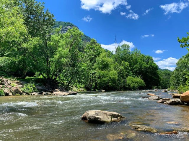 This moment of zen, brought to you by Hickory Nut Gorge and Chimney Rock State Park. We hope you’re enjoying this Memorial Day Weekend outside! ☀️

#madexmtns #hickorynutgorge #chimneyrockstatepark #chimneyrocknc
