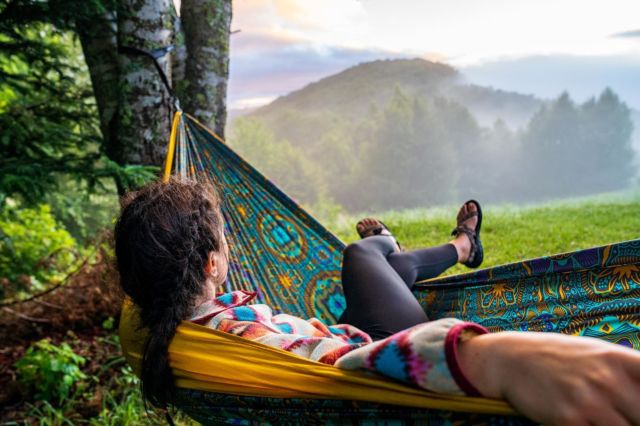 Happy #NationalHammockDay! Our friends @appalachian_adventure_company, @dnlljnsn, @epicweekendadventures, @r_goodbread, @goaverywhere, @davisshannon, @ramblin_reinhold, @natty_the_adventurer, @food_for_adventures, trained hard for this day at their recent Content Creators Camp with an awesome collection of @enohammocks gear — building it, testing it and living it with the most beautiful summer backdrop of misty #wncmountains. 

Live that #hammocklife yourself by checking out ENO’s Hammock Day Sale today!

📸: @ramblin_reinhold @appalachian_adventure_company 

#madexmtns #eno #enohammock #enohammocks #outdoorgearbuilderswnc #outdoorgearbuilders