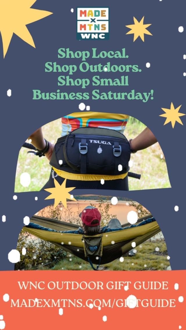 It's #smallbusinesssaturday! The WNC Outdoor Gift Guide makes it easy to shop local with all your favorite WNC outdoor brands, and to find all their Holiday deals too! Find something for everyone on your list by checking it out at http://madexmtns.com/giftguide.

#madexmtns #buylocal #shopsmallbusiness #shoplocal #outdoors #outdoorgear #wncoutdoors #ncoutdoors #wnc #shopping #holidays #giftideas #giftguide