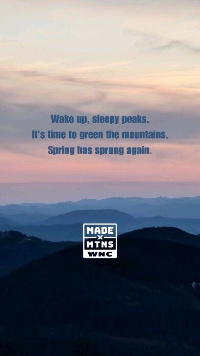 Are we hearing right? Did someone say #haikuday? Could have sworn they did.

#madexmtns #internationalhaikuday #haiku #spring #wnc #wncmountains #mountains #spring #blueridgemountains #wncoutdoors #outdoornc
