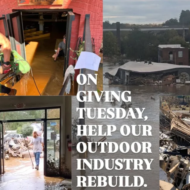 This #GivingTuesday, we encourage you to donate to the @outdoor_business_alliance Helene Recovery Fund to help our outdoor industry come back stronger. Like many small businesses, our outdoor companies have a long road to recovery after the devastating impacts of Helene. Some lost everything. Others weathered the storm, but lost inventory, employees and revenue from travel and visitation to the region during their vital Fall season. It will be a long winter ahead for everyone. If you feel called to support our outdoor industry, please donate at: http://members.outdoorbusinessalliance.org/Helene-Impact-Donation (link in our bio) through December 18th. 

Funds collected through the generosity of individuals and organizations will provide micro-grant awards to outdoor businesses across WNC. Special thanks ar for significant contributions to @rei, @roanokegofest & the Roanoke Outside Foundation, @createtheuproar, @appalachian_riverboard_company, @outdoorfoundation, @pilotcove, and @fifthelementcamping.

#madexmtns #wnc #outdooreconomy #outdoorindustry #wncoutdoors #outdoornc #helene #hurricanehelene #helenerelief #givingtuesday2024 #givingtuesdaynow