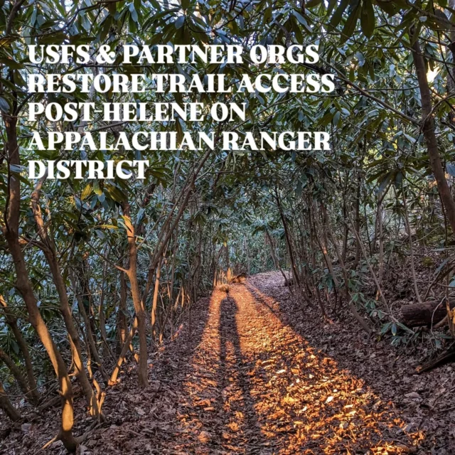 More restored trail access, including the Appalachian Trail! 🥾

The @u.s.forestservice and supporting partner volunteer-led organizations like @carolinamountainclub have cleared 137 miles of trails on the Appalachian Ranger District post-Helene (42% of the district's trails), including over 114 miles of the Appalachian Trail in Pisgah National Forest. 

In addition, the USFS has surveyed and cleared nearly 240 miles of roads across the district (nearly 76%), providing improved access to public and local residents.

The Appalachian Trail is open on the Pisgah National Forest from I-40 to Indian Grave Gap (milepost 241.3 to 351.8 ), traversing Haywood, Madison, and Yancey counties, as well as from Hughes Gap to Carvers Gap to Doll Flats (milepost 373.1 to 390.9) in Mitchell and Avery counties. 

In Yancey and Buncombe counties, a portion of the Big Butt Trail from the Highway 197 trailhead (Cane River Gap) to the Little Butt viewpoint is open. The portion of this trail from the Little Butt viewpoint to the Blue Ridge Parkway trailhead is closed. All trails in Haywood and Madison counties are open.

Follow USFS National Forests in North Carolina for more updates on Pisgah and Nantahala National Forests.

#wnc #wncoutdoors #ncoutdoors #appalachiantrail #pisgahnationalforest #pisgah #trails